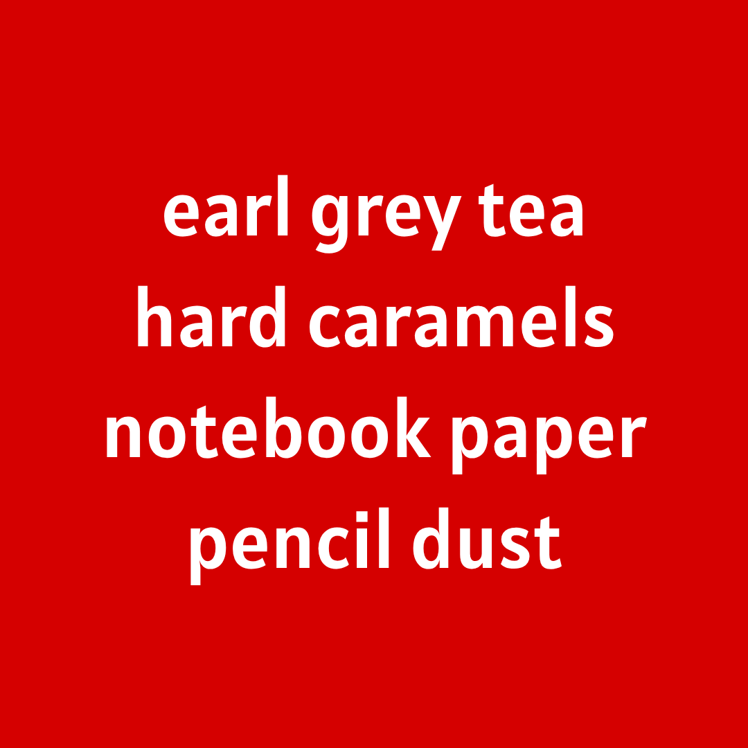 Thinking Cap [Earl Grey Tea - Caramel Hard Candy - Notebook Paper - Pencil Dust]